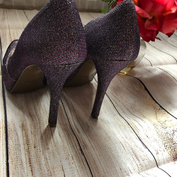 Guess Women's Isila Glitter Peep Toe, Size 8.5M - Picture 3 of 8